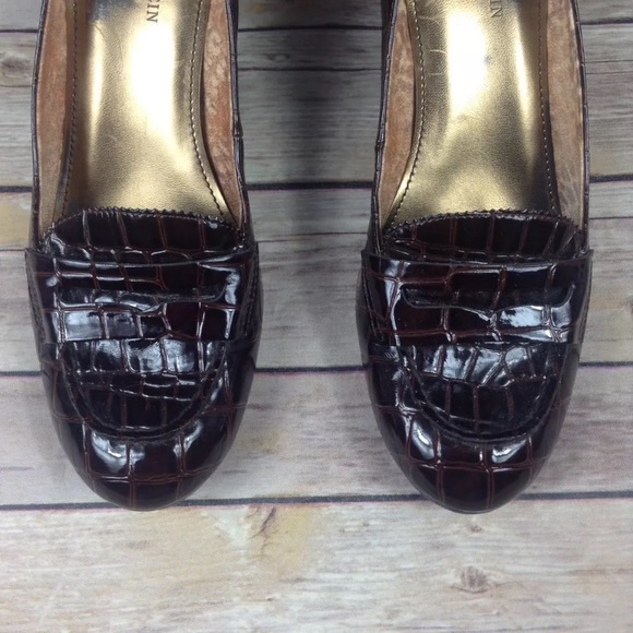 ❗️SOLD❗️Anne Klein brown block heel dress shoes - Picture 2 of 7
